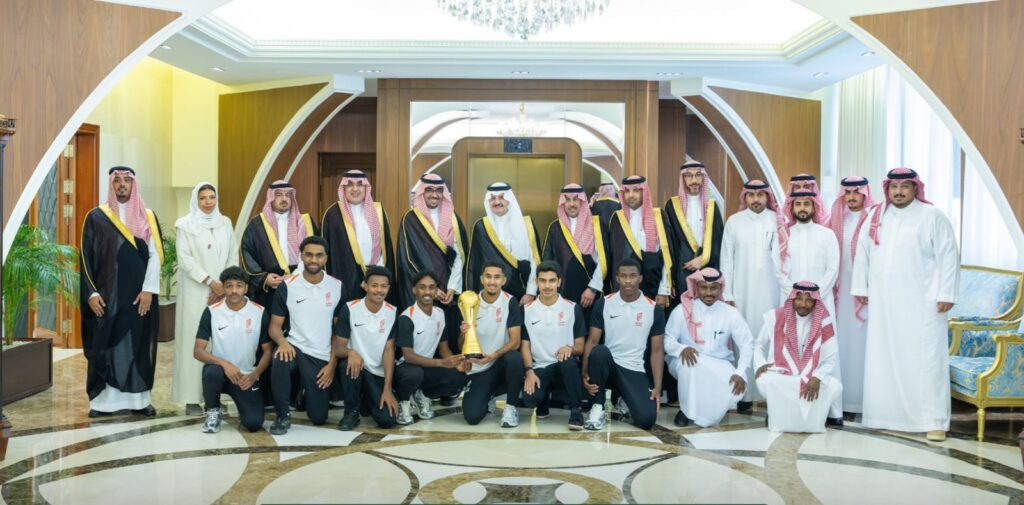  أمير الشرقية يستقبل مجلس القادسية بمناسبة تتويج النادي بلقب الدوري الممتاز تحت 18عاما