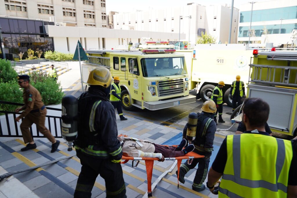 فرضية حريق تختبر جاهزية مركز الأمير سلطان للقلب بالأحساء
